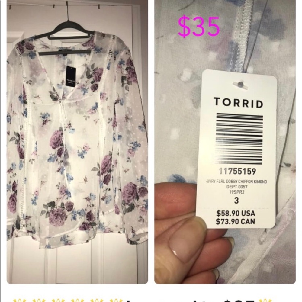 Torrid Size 3x Shirt Brand New W/Tags